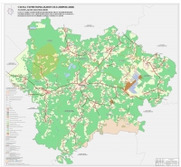 Карта границ территорий подверженных риску возникновения ЧС природного и техногенного характера Большесельского МР